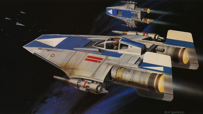 A-Wing Starfighter from Star Wars by Ralph McQuarrie