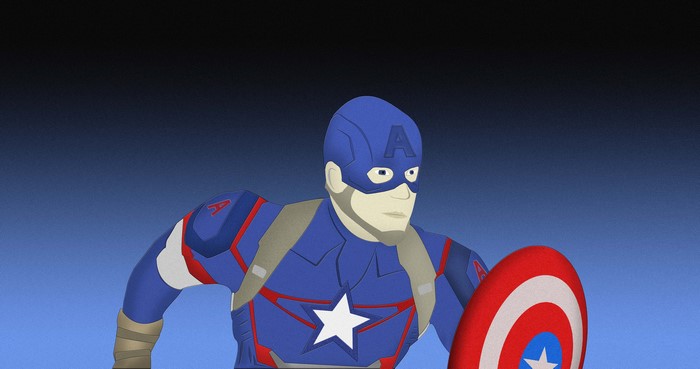 Captain America from Marvel Comics with shield