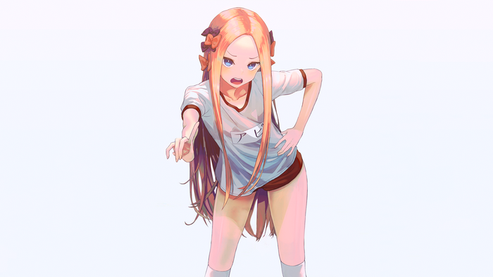 Abigail Williams from Fate/Grand Order in gym clothes