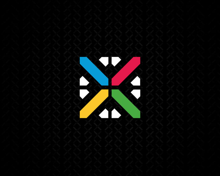 Nexus logo with blue, red, yellow, and green arrows