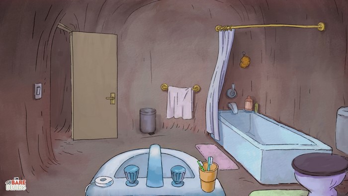 We Bare Bears Cartoon Network Bathroom Scene