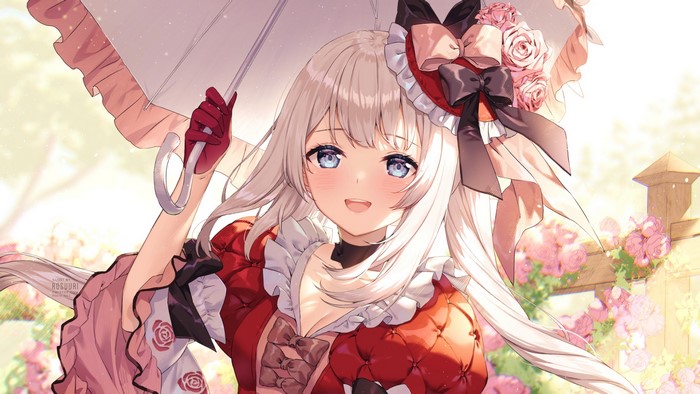 Marie Antoinette from Fate/Grand Order with Umbrella