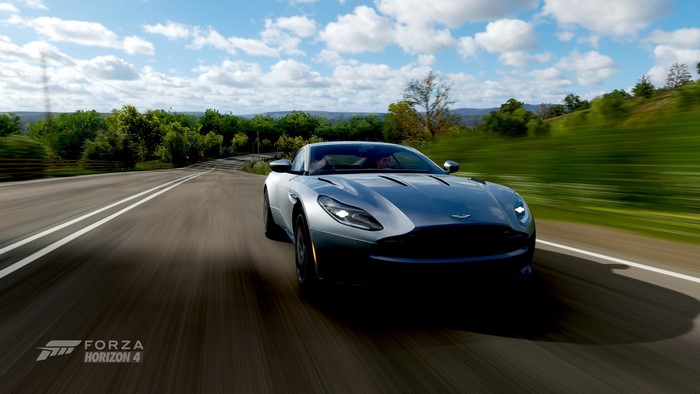 Aston Martin sports car in Forza Horizon 4