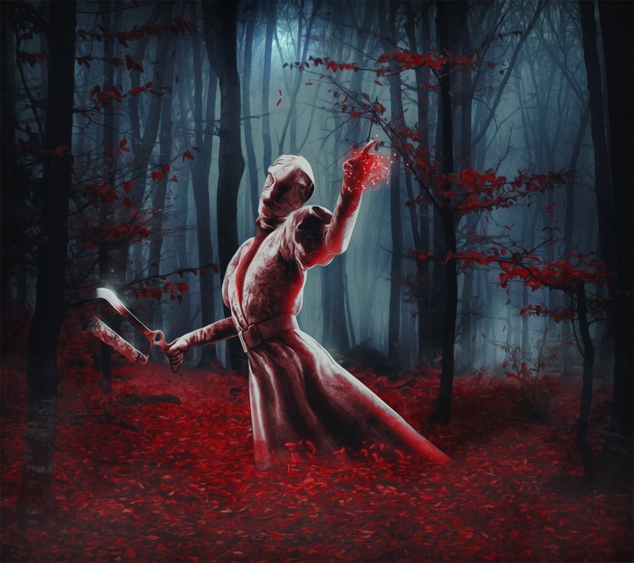 The Nurse from Dead by Daylight with a Bonesaw