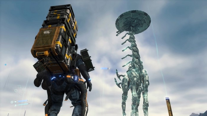 Sam Porter Bridges with a Tallneck from Horizon Zero Dawn
