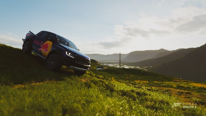Ford Ranger Raptor with Red Bull livery in Forza Horizon 4