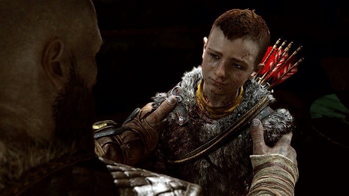 Atreus and Kratos from God of War (2018)