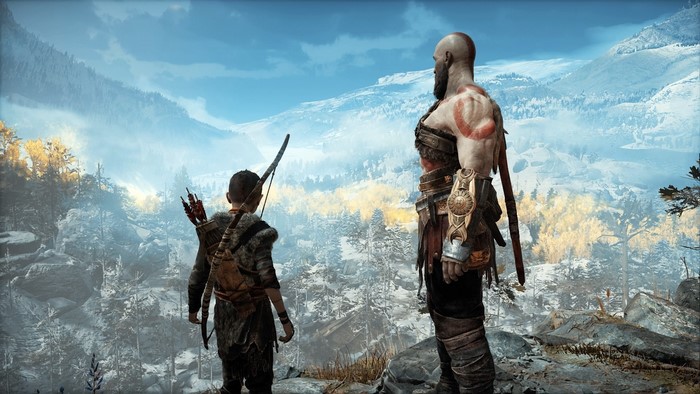 Kratos and Atreus in God of War (2018)