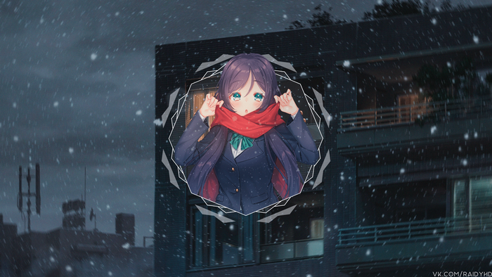 4K Toujou Nozomi from Love Live! Series in Snow
