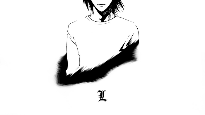 L from Death Note minimalism