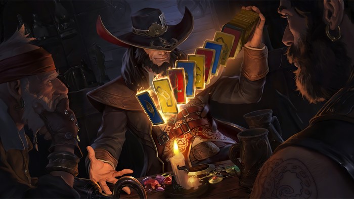 Twisted Fate from Legends of Runeterra playing cards