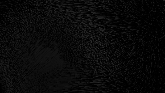Abstract black digital art with swirling lines