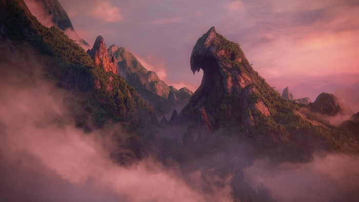 4K Uncharted 4: A Thief's End Mountain Landscape