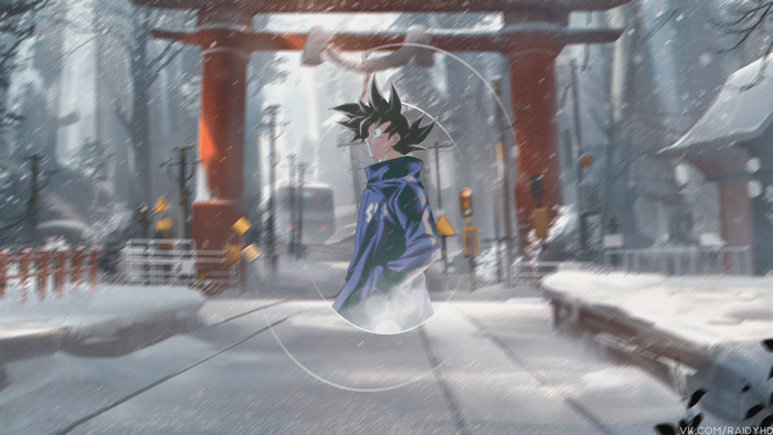 4K Son Goku from Dragon Ball in Winter