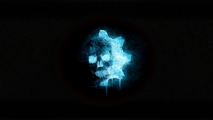 4K Gears of War 5 Skull Logo