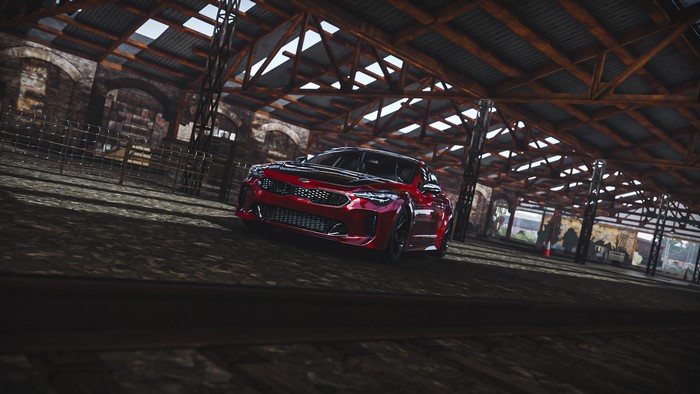 Red Kia Stinger GT in Forza Horizon 4