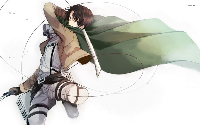 Levi Ackerman from Shingeki no Kyojin with sword