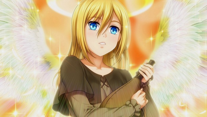 Historia Reiss from Shingeki no Kyojin with Angel Wings