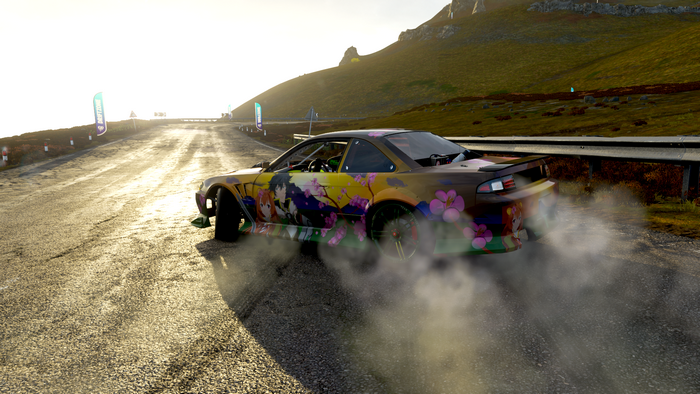 Iwatani Naofumi and Raphtalia Itasha Nissan 240SX Drifting in Forza Horizon 4