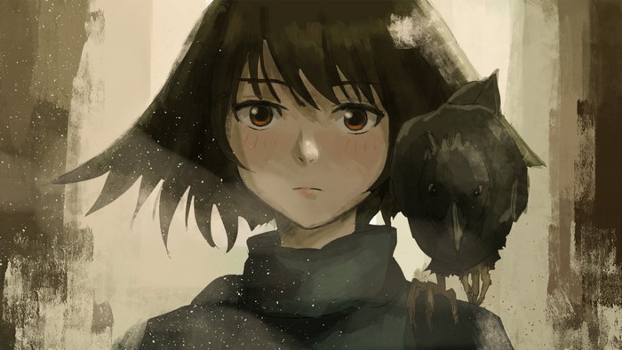 Haru Nonaka from Yesterday wo Utatte with a bird
