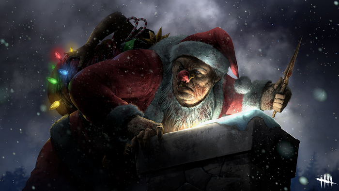 The Clown from Dead by Daylight as Santa Claus