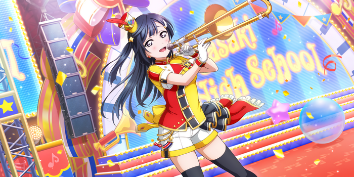 Yuki Setsuna from Love Live! Series playing trombone