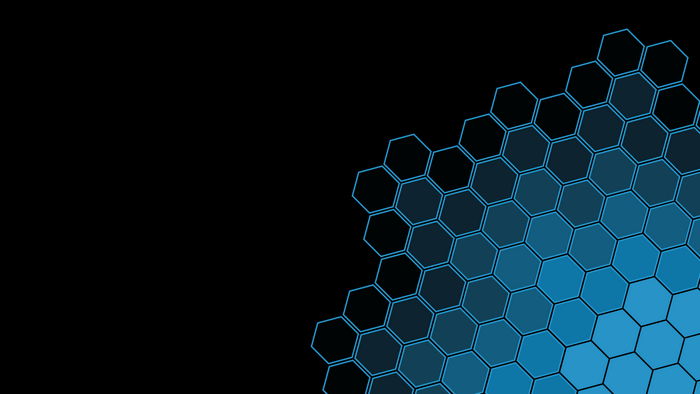 Black and blue hexagonal pattern