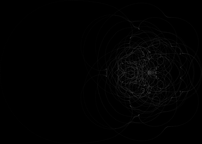 Mathematics, abstract circles, minimalism