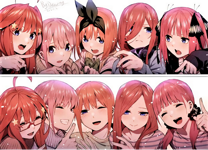 The Quintessential Quintuplets collage