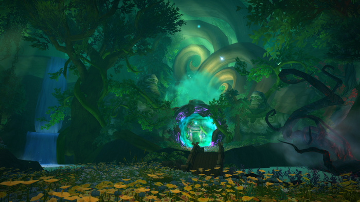 World of Warcraft Legion portal in a forest