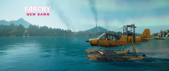 Far Cry New Dawn seaplane on water
