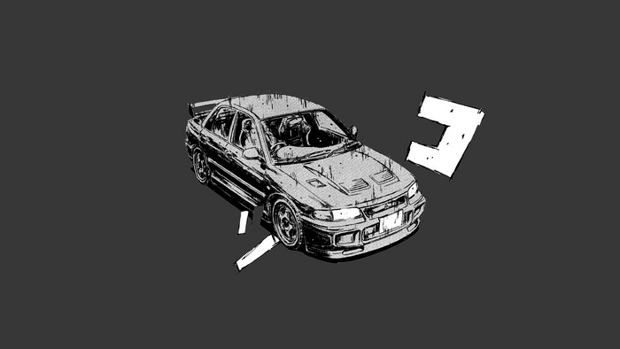 4K Mitsubishi Lancer Evo V from Initial D