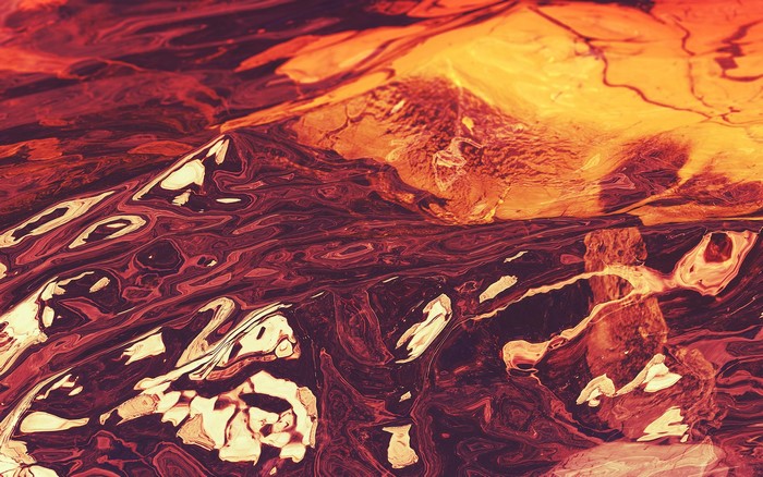 Abstract digital art with lava-like patterns