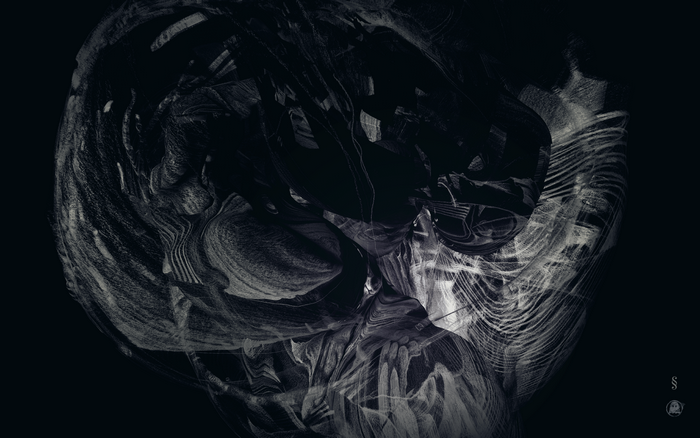 Abstract fluid shapes by Michael Cina for Ghostly