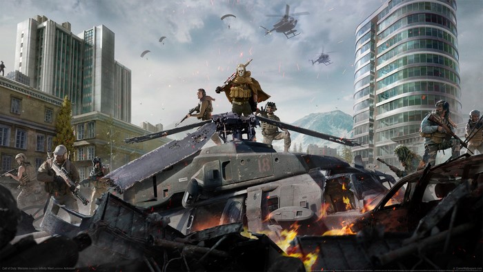 4K Call of Duty Modern Warfare 3 soldiers on helicopter