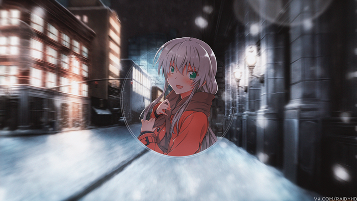Nyaruko from Nyaruko: Crawling with Love! in snow