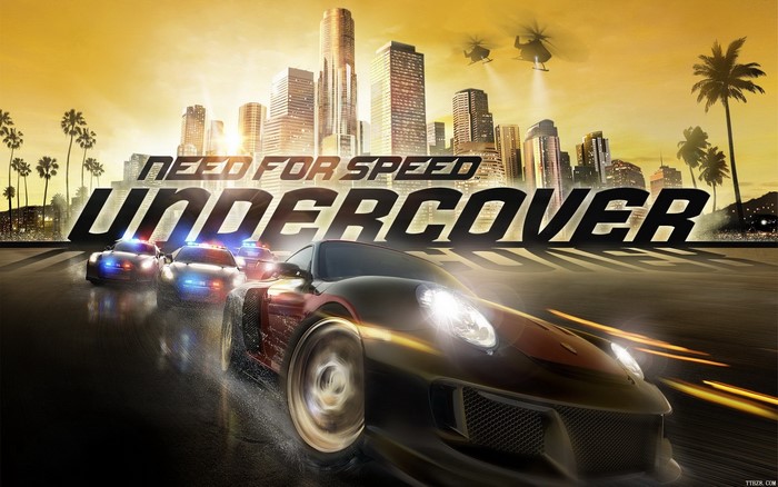 Need for Speed: Undercover game art with cars and city