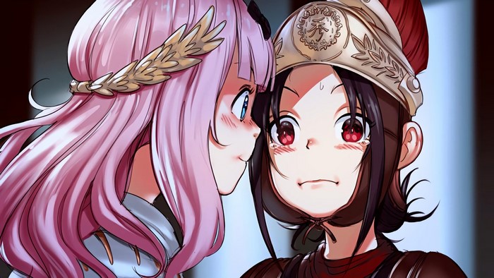 Chika Fujiwara and Kaguya Shinomiya from Kaguya-Sama: Love is War