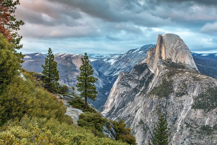 Half Dome and Yosemite Valley Landscape