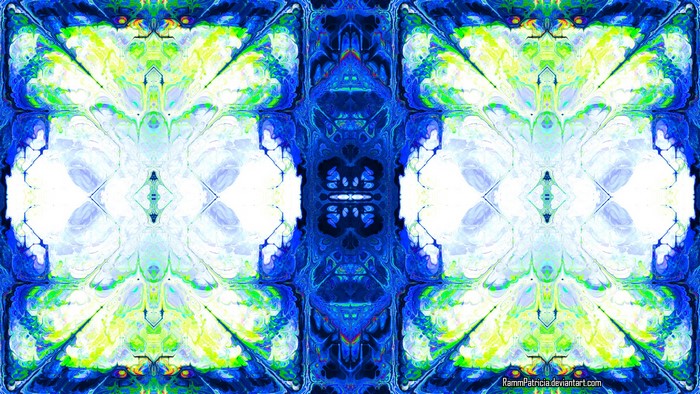 Abstract digital art kaleidoscope symmetry