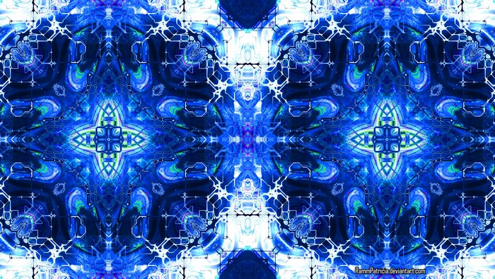 Abstract digital art kaleidoscope by RammPatricia