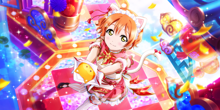 Rin Hoshizora from Love Live! Cat Maid Outfit