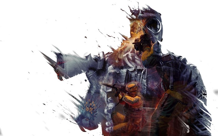 4K Glitch Art of Rainbow 6: Siege Characters