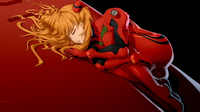 Asuka Langley Soryu from Neon Genesis Evangelion sleeping