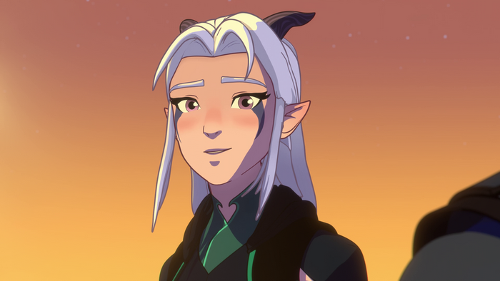 Rayla from The Dragon Prince at Sunset