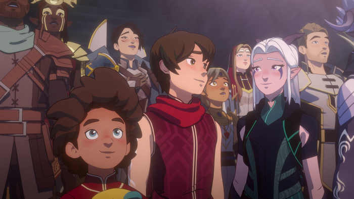 The Dragon Prince characters group portrait