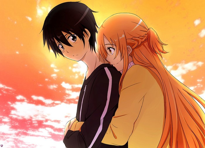 Asuna and Kirito from Sword Art Online