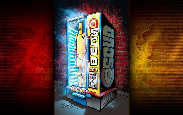 Scud the Disposable Assassin vending machine