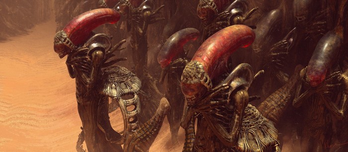 Artwork of Xenomorphs by Klose Wu