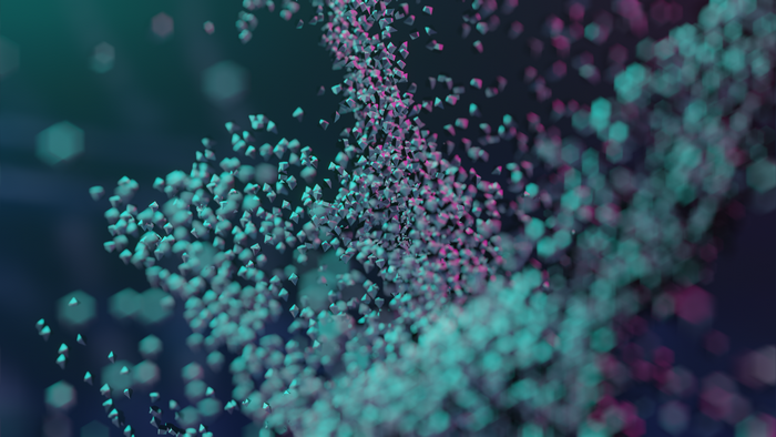4K Blender floating particles 3D abstract digital art